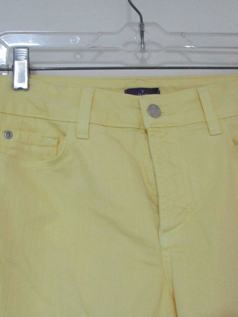 NYDJ yellow skinny jeans 8p